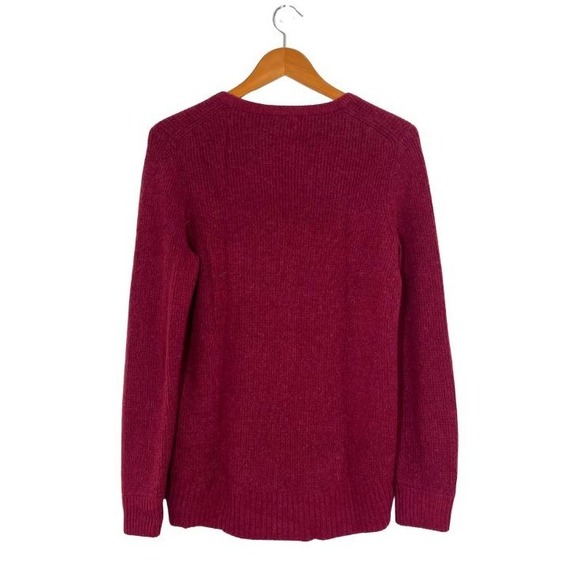 J.Crew Women's Merino Wool Alpaca Blend Sweater Red Small Minimalist NWT - Picture 4 of 8